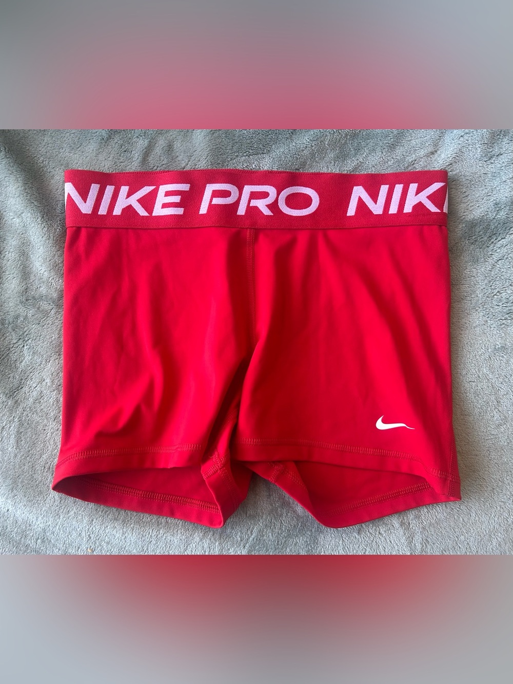 Red Nike Pro Shorts